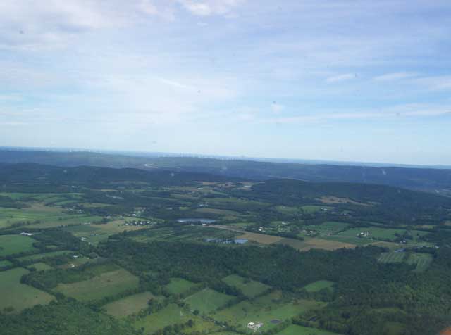 aerial pic of rural PA