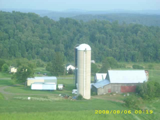 arial view of farmhouse