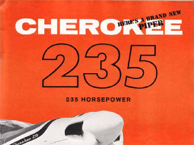 Cherokee 235 airplane ad